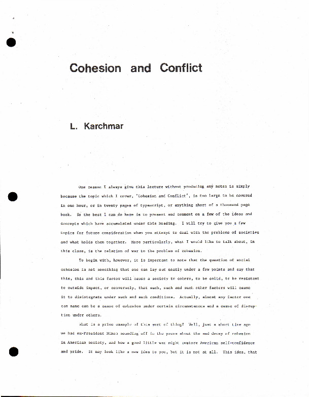 23 Cohesion and Conflict - Karchmar.pdf