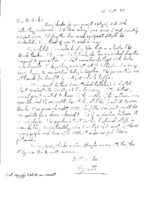 Grote Reber to Alfred C. Beck re: Tires on Jansky antenna; interest in radio astronomy history
