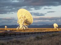 Very Large Array at Sunset, 27 October 2004