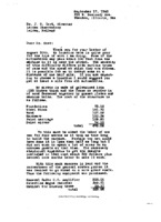 Grote Reber to Jan H. Oort re: Reply to Oort&#039;s 8/30/1945 letter with detailed costs and notes