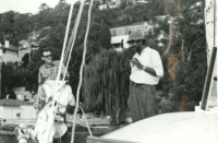 Miller Goss on Radhakrishnan&#039;s Catamaran, ca. 1969